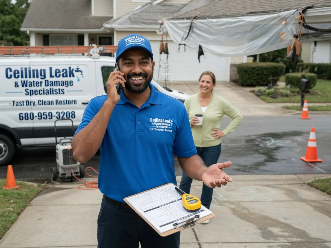 Ceiling Leak Cleanup Ben Franklin, TX FAQs